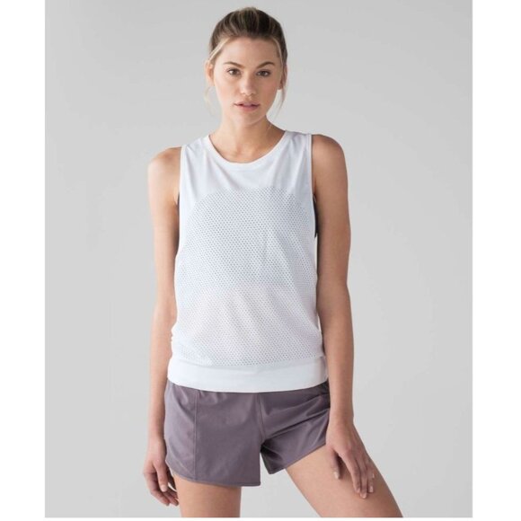 Lululemon Breeze By Muscle Tank II White Size 10 - Picture 2 of 10
